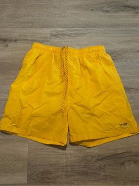Men’s Ivy Crew Yellow Swim Trunks with Netting